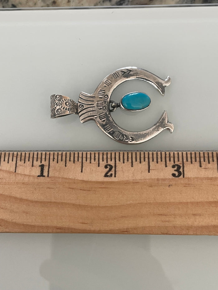 Turquoise Naja Pendant | 925 Sterling Silver E278