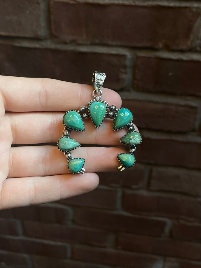 Turquoise Naja Pendant | Sterling Silver 925 C778