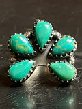 Turquoise Naja Ring Size 6 | 925 Sterling Silver G272