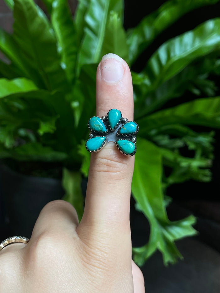 Turquoise Naja Ring Size 6 | 925 Sterling Silver G272