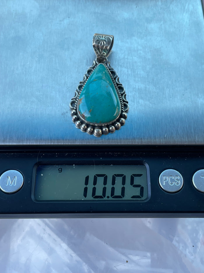 Turquoise Pendant | Sterling Silver 925 C766