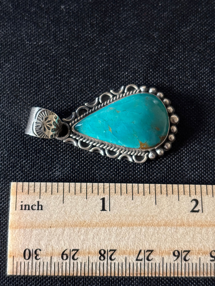 Turquoise Pendant | Sterling Silver 925 C766