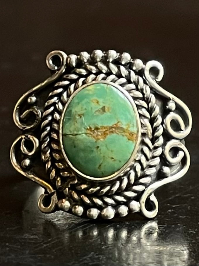 Turquoise Ring Size 7.5| 925 Sterling Silver G288