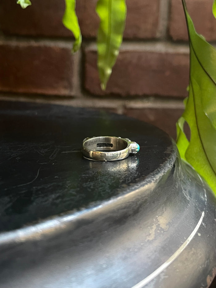 Turquoise Ring | Sterling Silver 925 Size 6.5 C730