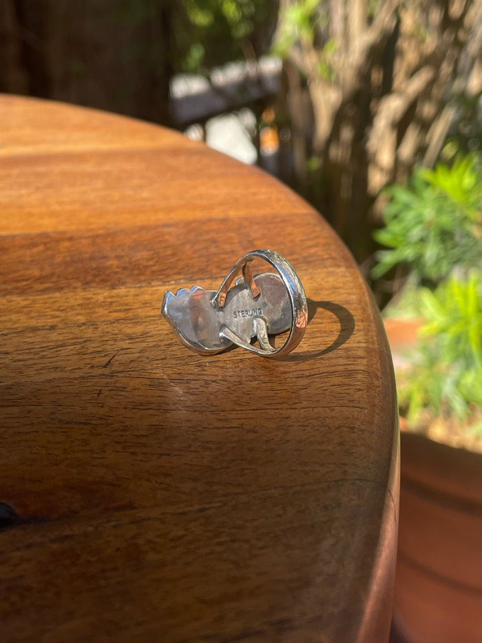 Turquoise Snake Ring Size 9 | 925 Sterling Silver C854