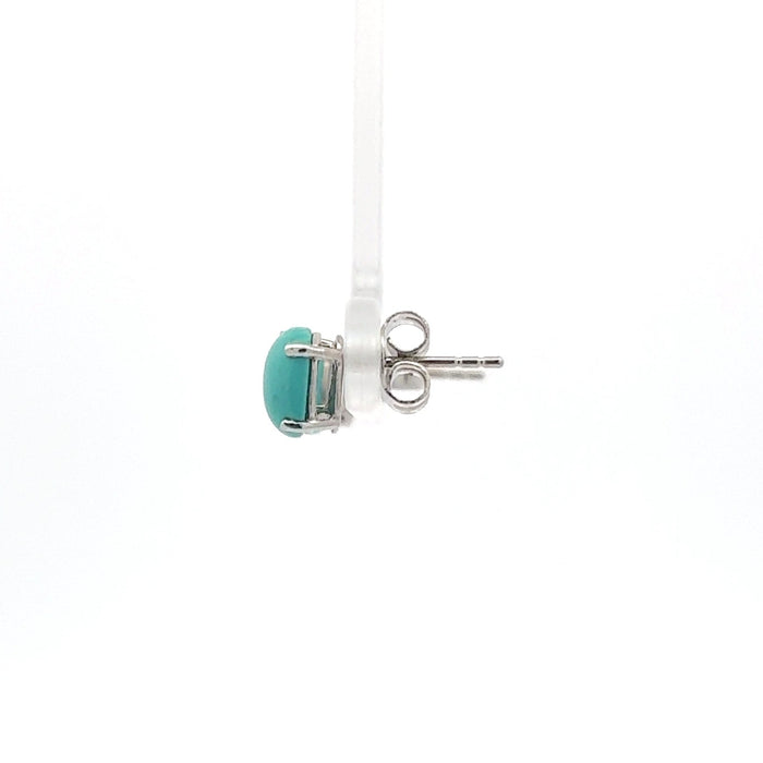 Turquoise Sterling Silver Stud Earrings