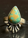 Turquoise Tear Drop Ring Size 6 | 925 Sterling Silver G282