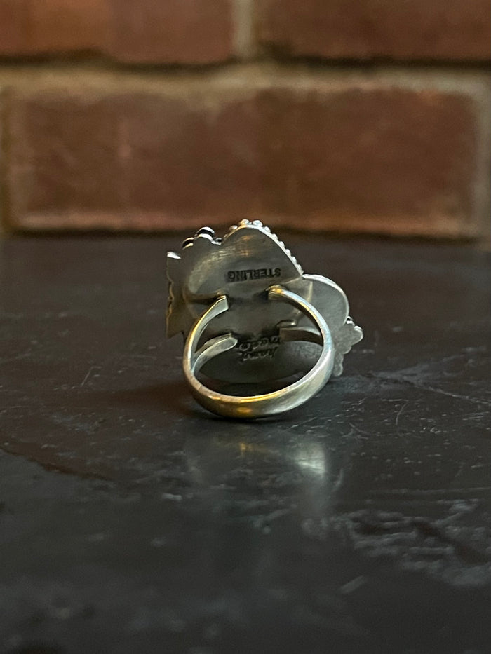 Turquoise Tear Drop Ring Size 7 | 925 Sterling Silver G267