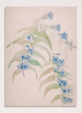 "Twigs with Blue Flowers" Art Print_Sugar & Canvas_Jadwiga Gałęzowska