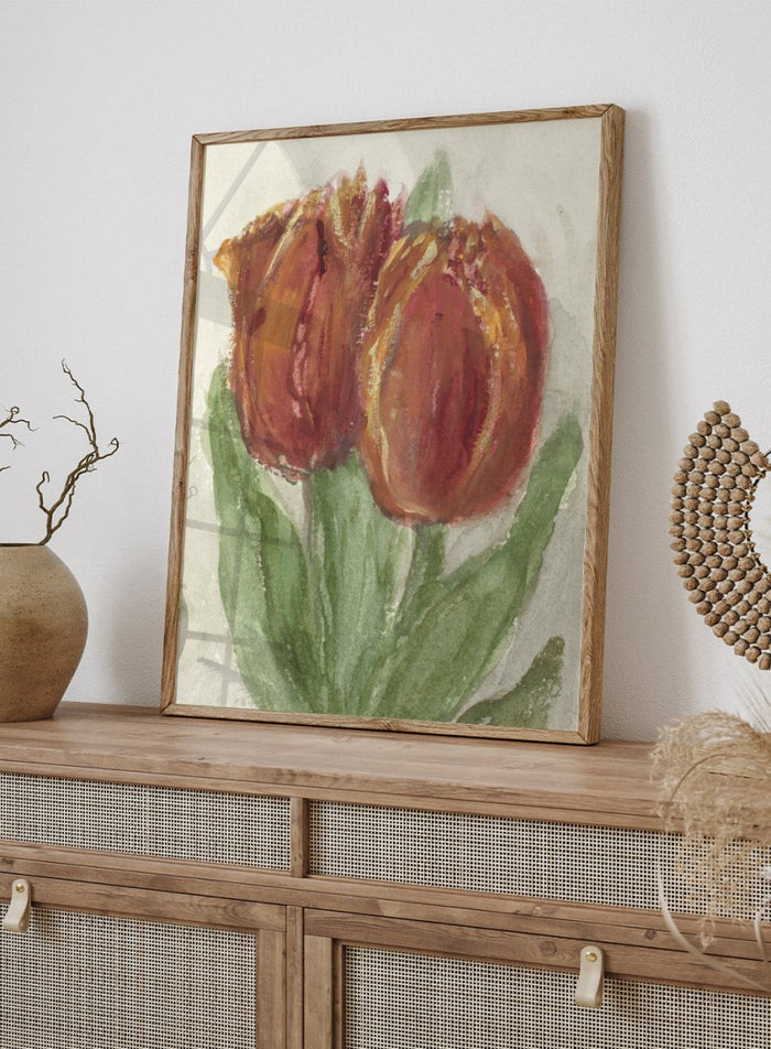 "Two Red Tulips" Art Print_Sugar & Canvas_Sientje van Houten