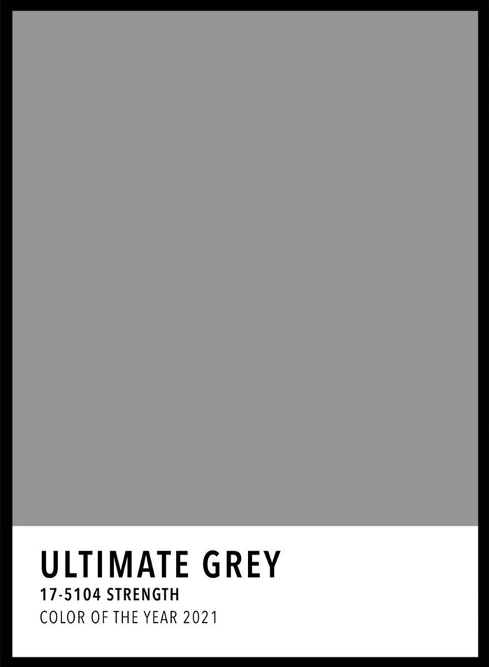 Ultimate Grey Color Card Art Print_Sugar & Canvas_Sugar & Canvas