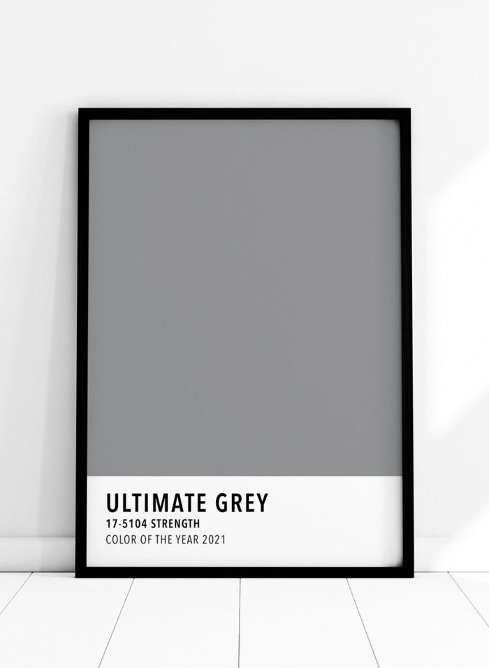 Ultimate Grey Color Card Art Print_Sugar & Canvas_Sugar & Canvas