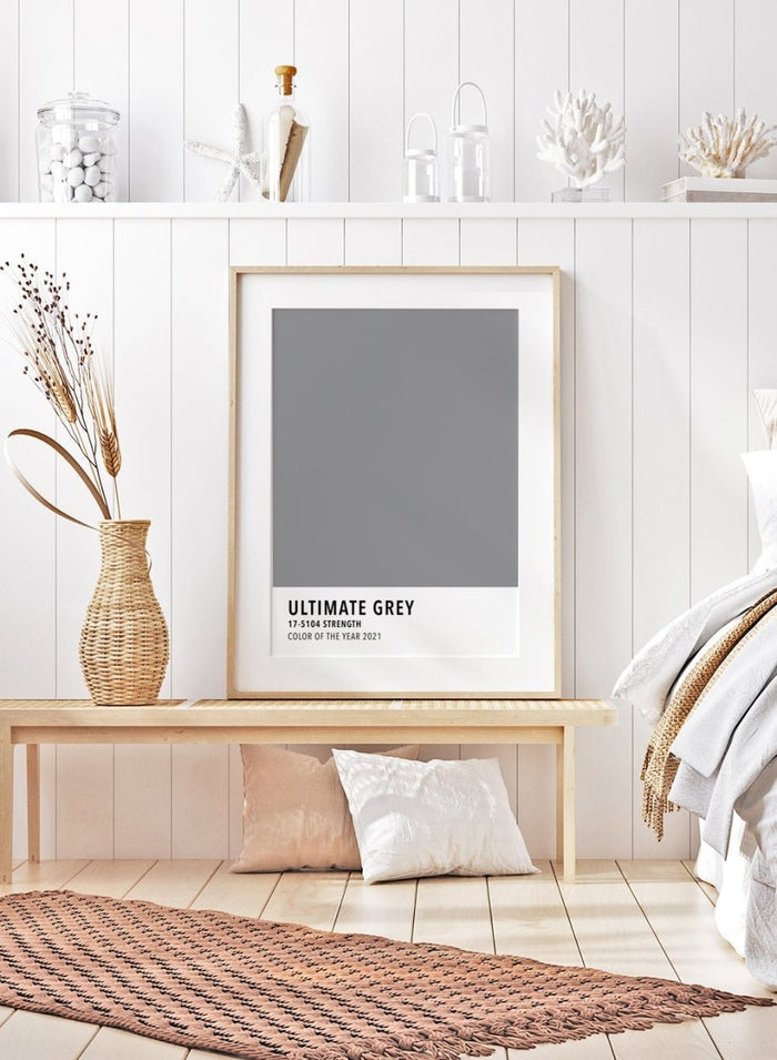 Ultimate Grey Color Card Art Print_Sugar & Canvas_Sugar & Canvas