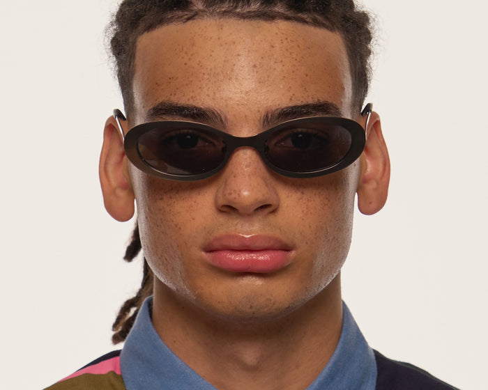lifestyle-Carbon::men Uma Sunglasses Oval Black metal