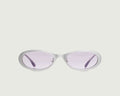 Chrome::Uma Sunglasses Oval Silver metal front