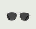 Chrome::Val Sunglasses pilot silver metal front