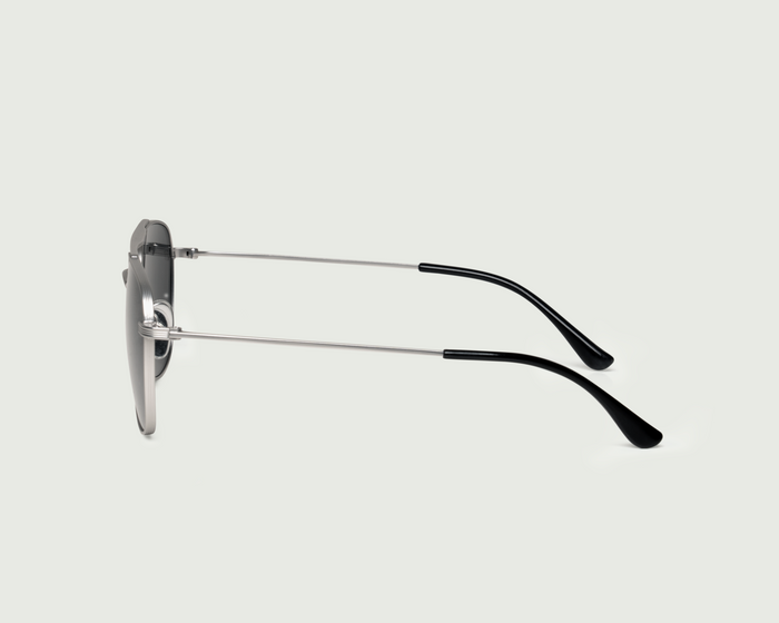 Chrome::Val Sunglasses pilot silver metal side