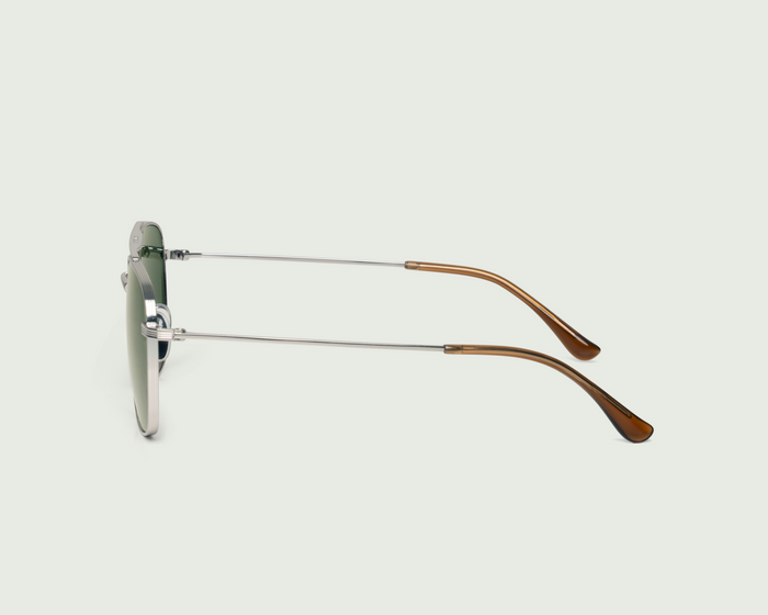 Silver::Val Sunglasses pilot silver metal side