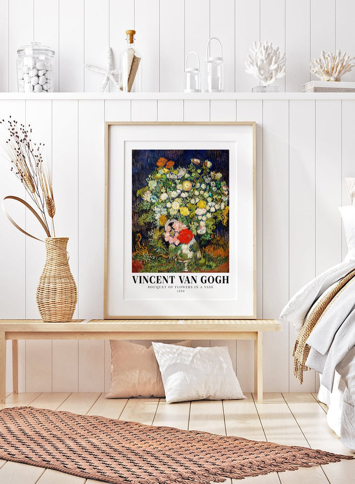 Van Gogh Bouquet of Flowers in a Vase 1890 Art Print_Sugar & Canvas