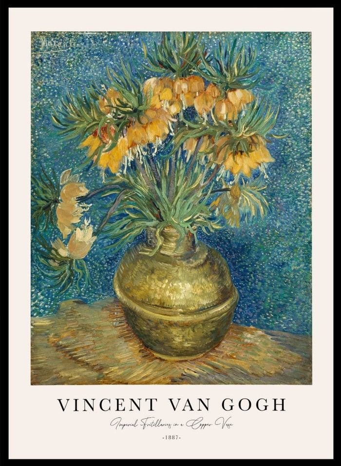 Van Gogh Imperial Fritillaries in a Copper Vase Art Print_Sugar & Canvas_Sugar & Canvas