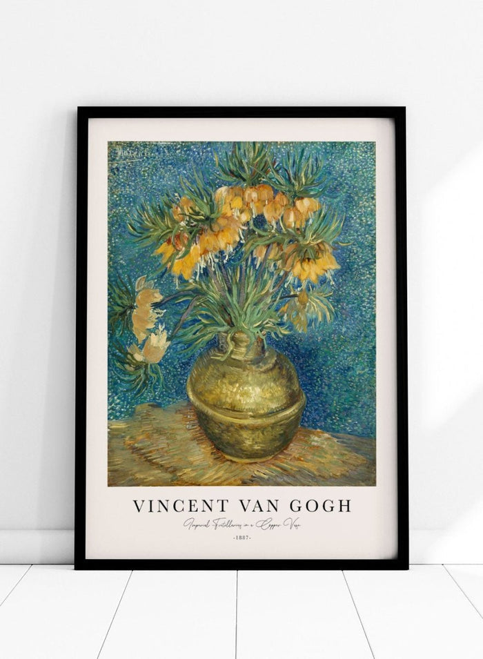 Van Gogh Imperial Fritillaries in a Copper Vase Art Print_Sugar & Canvas_Sugar & Canvas