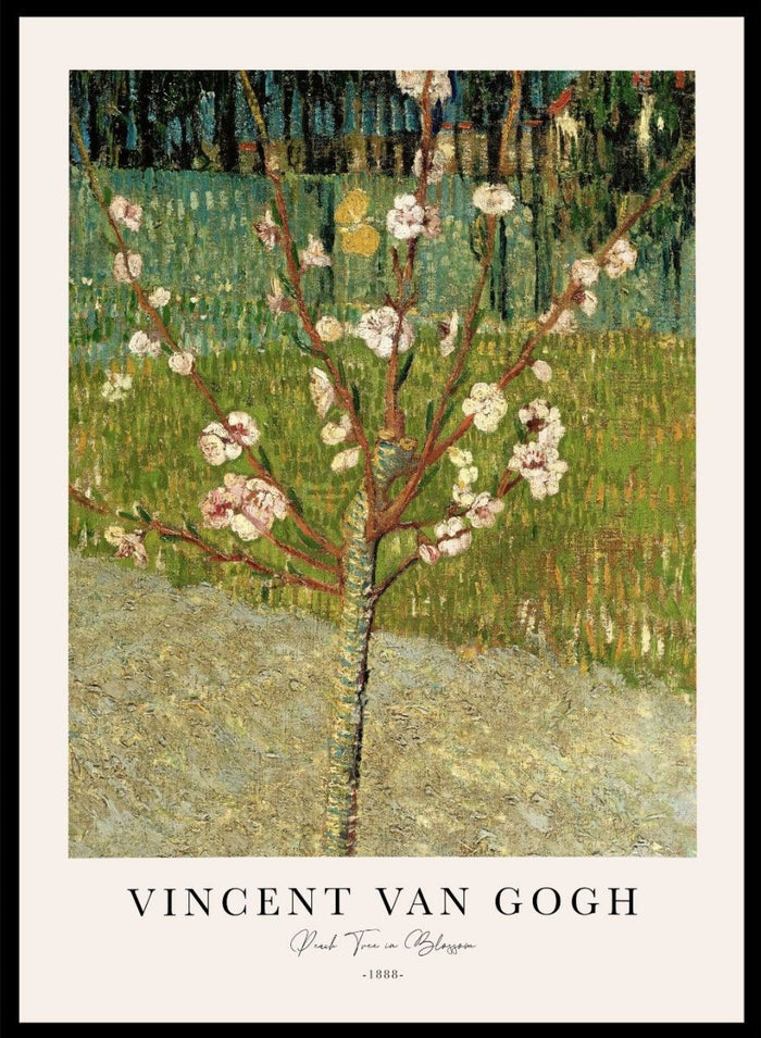 Van Gogh Peach Tree in Blossom Art Print_Sugar & Canvas_Vincent Van Gogh