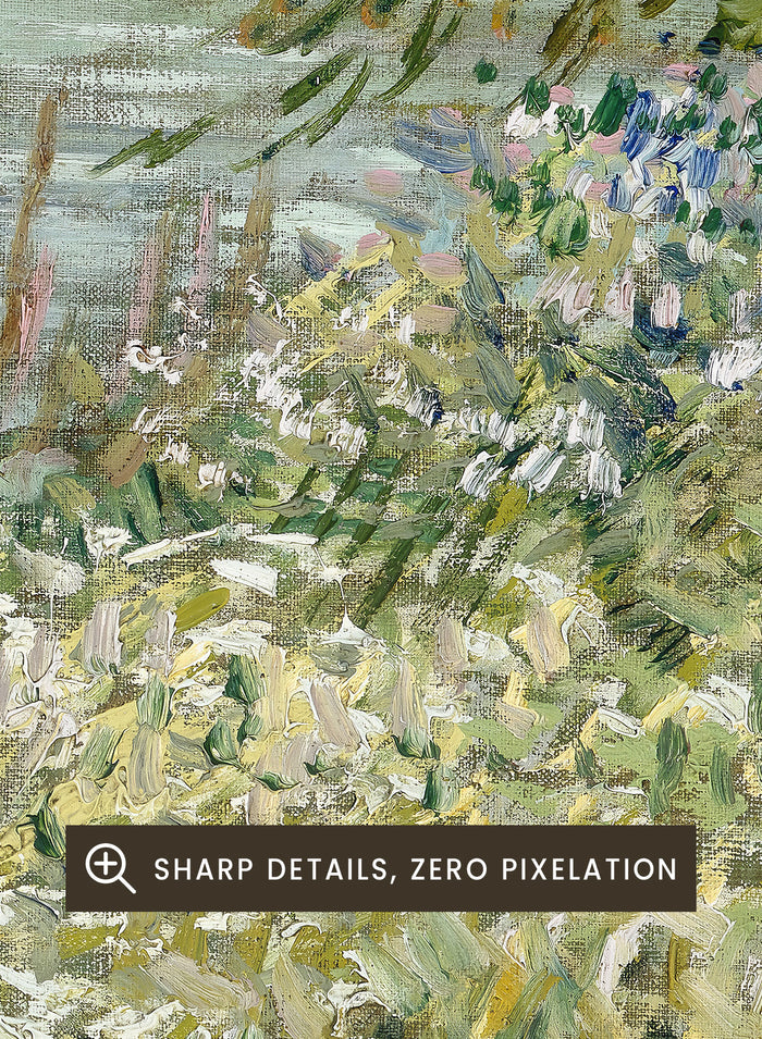 Van Gogh River Bank in Springtime Art Print