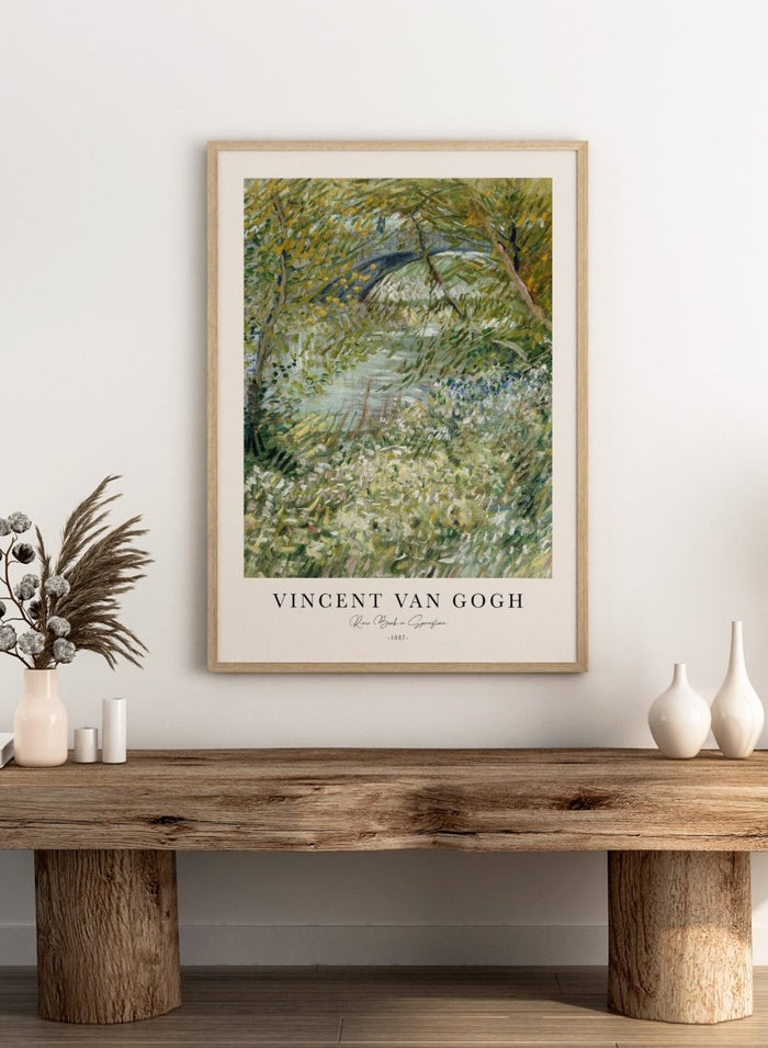 Van Gogh River Bank in Springtime Art Print_Sugar & Canvas_Vincent Van Gogh