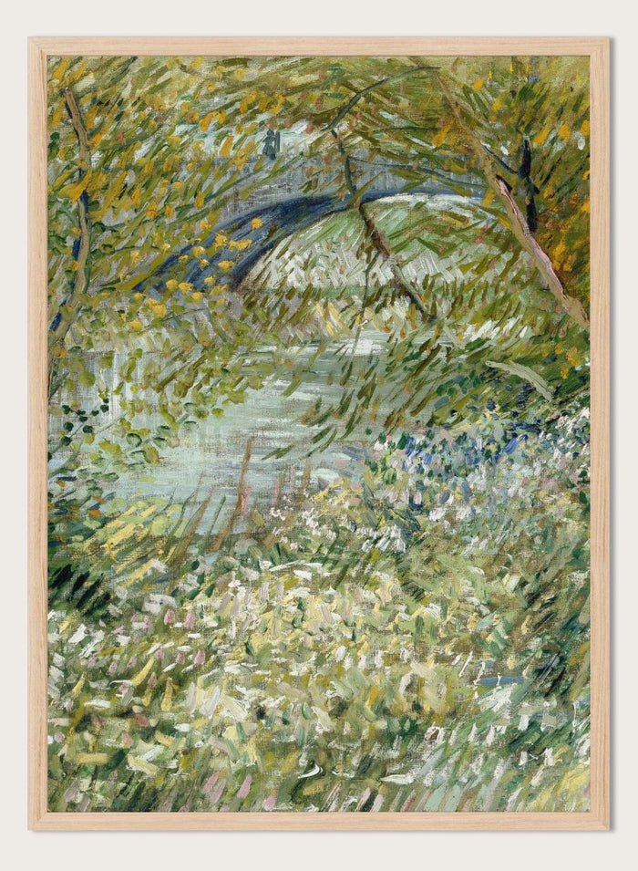 Van Gogh River Bank in Springtime Art Print_Sugar & Canvas_Sugar & Canvas