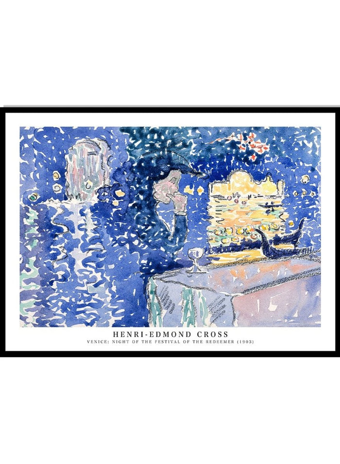Venice: Night of the Festival of the Redeemer by Henri-Edmond Cross Print_Sugar & Canvas_Henri-Edmond Cross