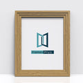 Oak picture and poster frame featuring a clean design with the Frames Plus logo.