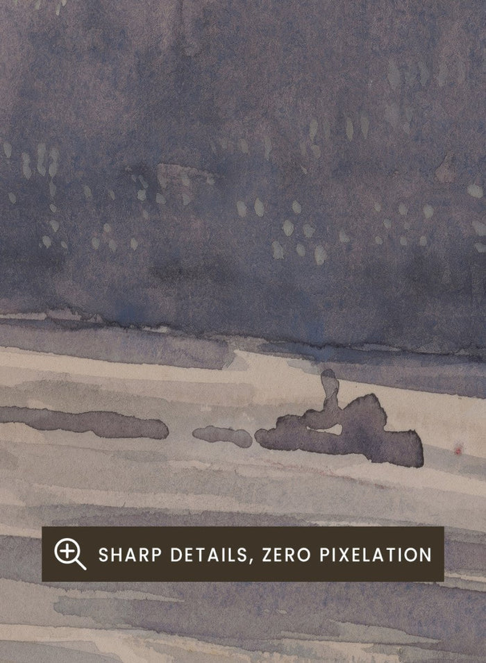"View across the East River of the New York City" Art Print_Sugar & Canvas_Joseph Pennell