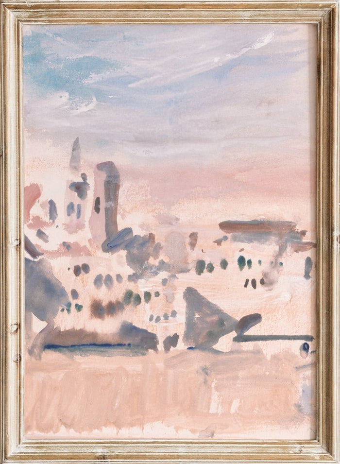 "View of a Town" Art Print_Sugar & Canvas_Hercules Brabazon Brabazon