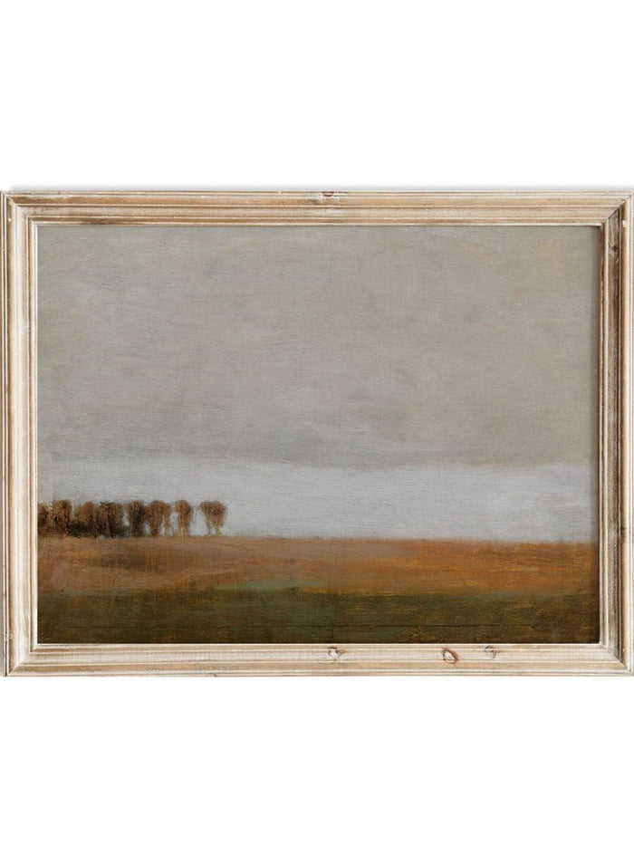 "View of Jægersborg Allé" Art Print_Sugar & Canvas_Vilhelm Hammershøi