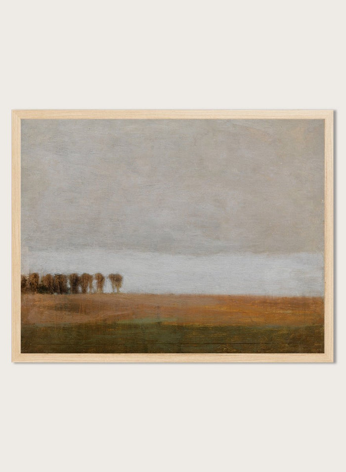 "View of Jægersborg Allé" Art Print_Sugar & Canvas_Vilhelm Hammershøi