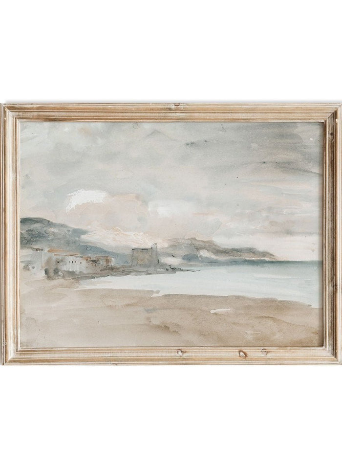 "View of Nice" Art Print_Sugar & Canvas_Hercules Brabazon Brabazon