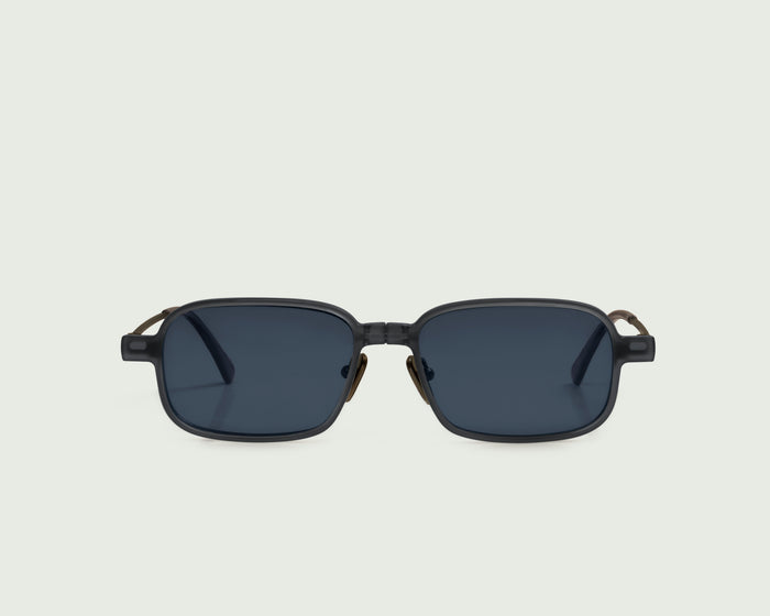 Gunmetal-Nimbus Polarized::Viggo Eyeglasses pilot Blue metal front