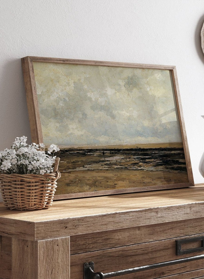 "Villerville Beach, Normandy" Art Print_Sugar & Canvas_Carlos de Haes