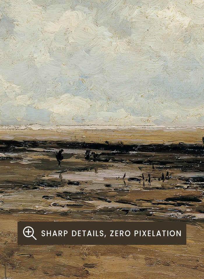 "Villerville Beach, Normandy" Art Print_Sugar & Canvas_Carlos de Haes