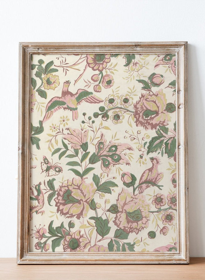 "Vintage Flowers Wallpaper Pattern" Art Print_Sugar & Canvas_Sugar & Canvas