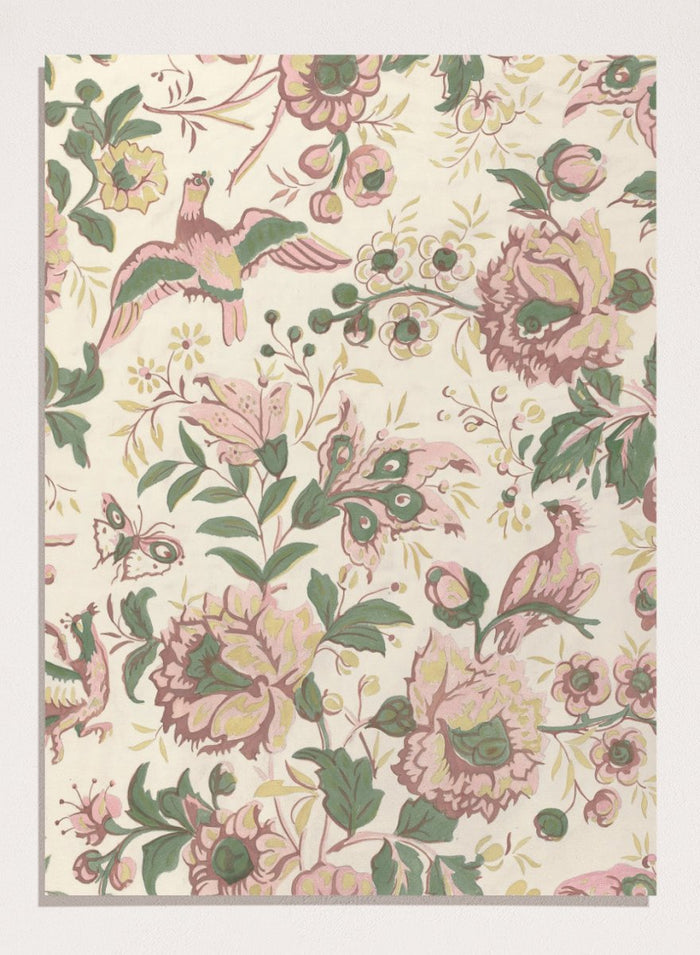 "Vintage Flowers Wallpaper Pattern" Art Print_Sugar & Canvas_Sugar & Canvas