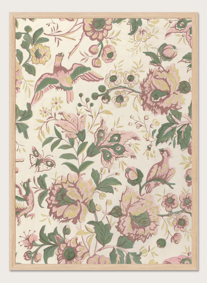 "Vintage Flowers Wallpaper Pattern" Art Print_Sugar & Canvas_Sugar & Canvas