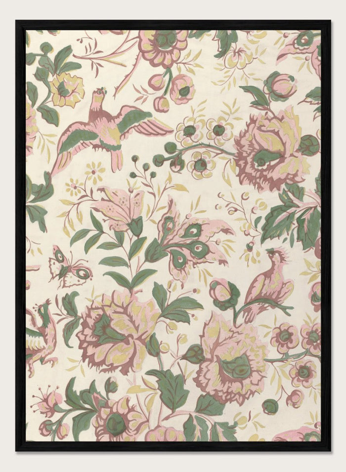 "Vintage Flowers Wallpaper Pattern" Art Print_Sugar & Canvas_Sugar & Canvas