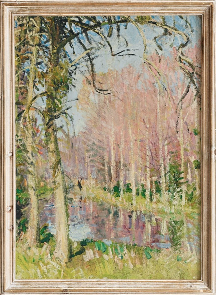 "Walk Along the Seine at Veneux-les-Sablons" Art Print_Sugar & Canvas_Pierre-Eugène Montézin