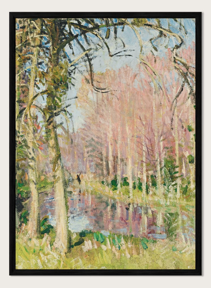 "Walk Along the Seine at Veneux-les-Sablons" Art Print_Sugar & Canvas_Pierre-Eugène Montézin