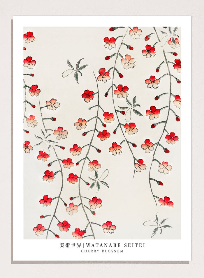 Watanabe Seitei Cherry Blossom Art Print