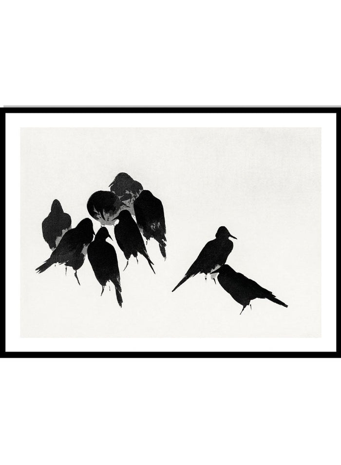 Watanabe Seitei "Crows" Art Print_Sugar & Canvas_Watanabe Seitei
