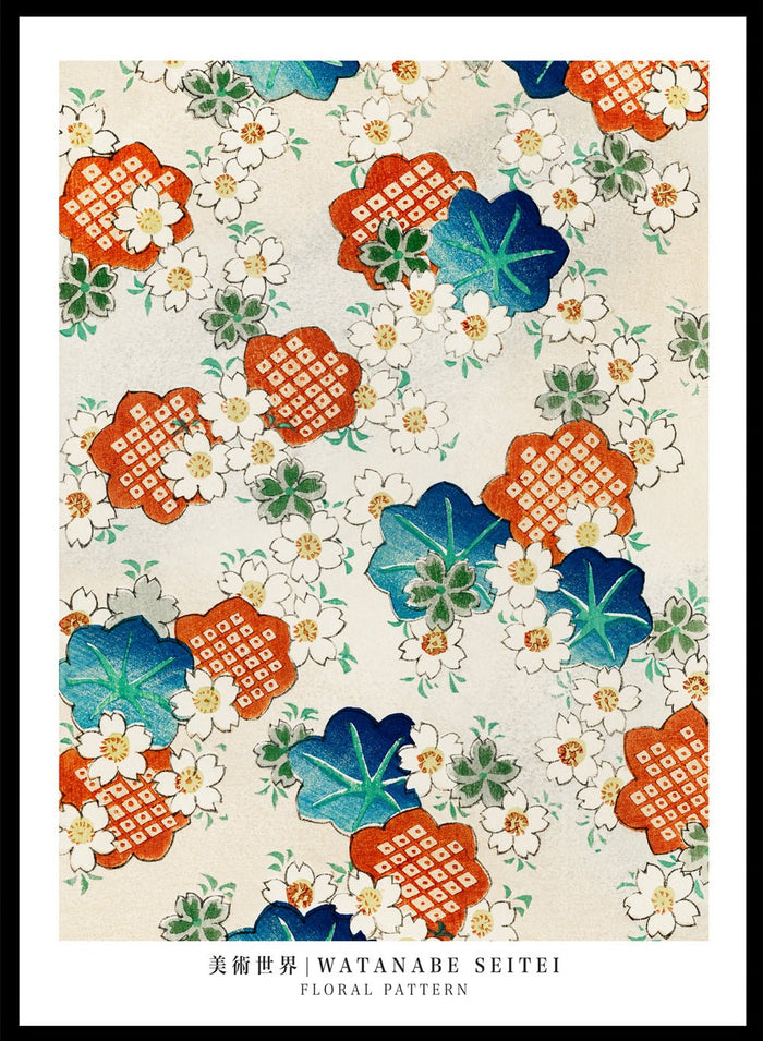 Watanabe Seitei Floral Pattern Art Print_Sugar & Canvas