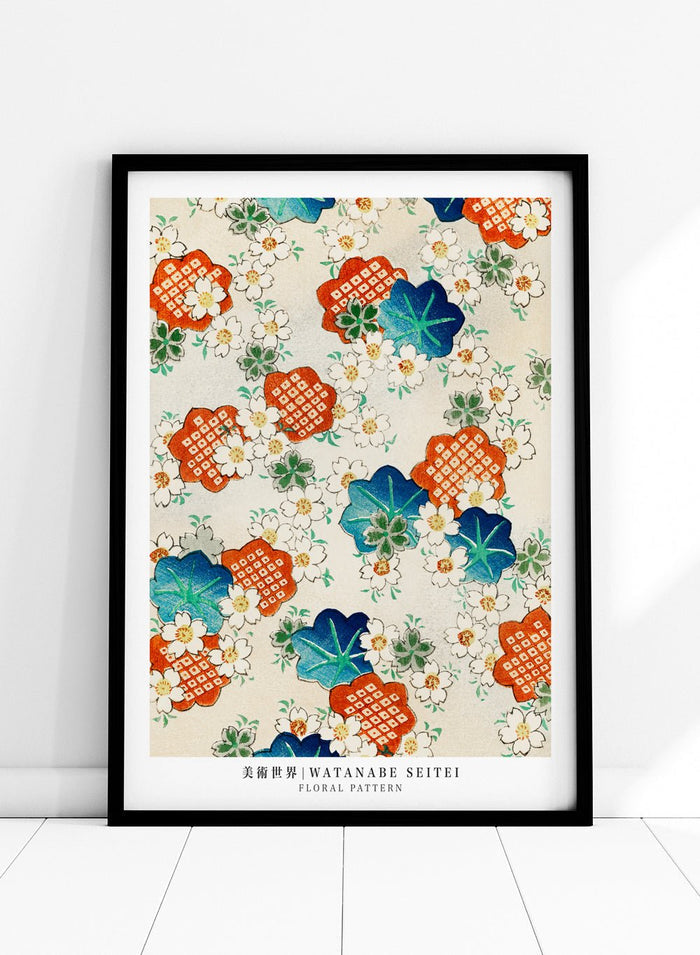 Watanabe Seitei Floral Pattern Art Print_Sugar & Canvas