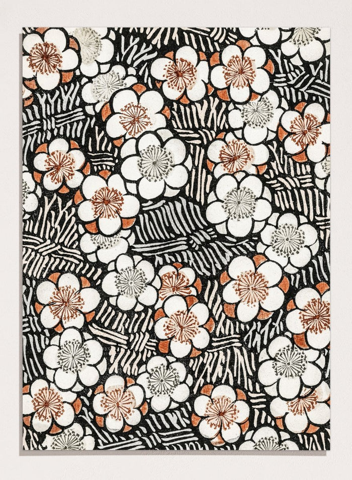 Watanabe Seitei Floral Pattern Art Print_Sugar & Canvas_Watanabe Seitei